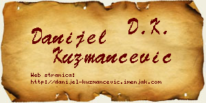 Danijel Kuzmančević vizit kartica